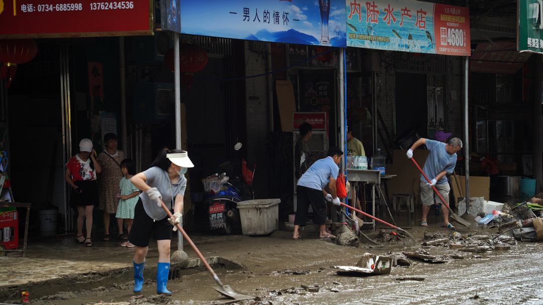 迎戰(zhàn)超強(qiáng)臺(tái)風(fēng)“格美”丨界牌鎮(zhèn)：積極開展災(zāi)后自救 加快恢復(fù)群眾生產(chǎn)生活