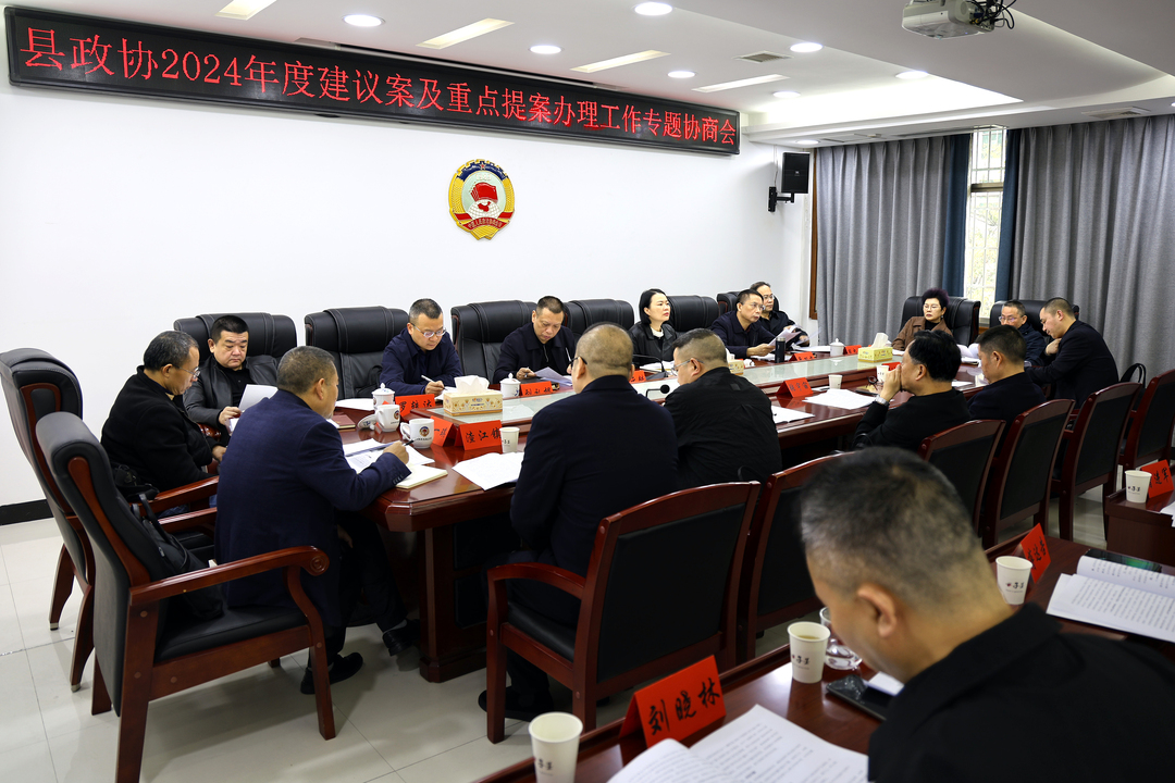 县政协召开重点提案办理专题协商会