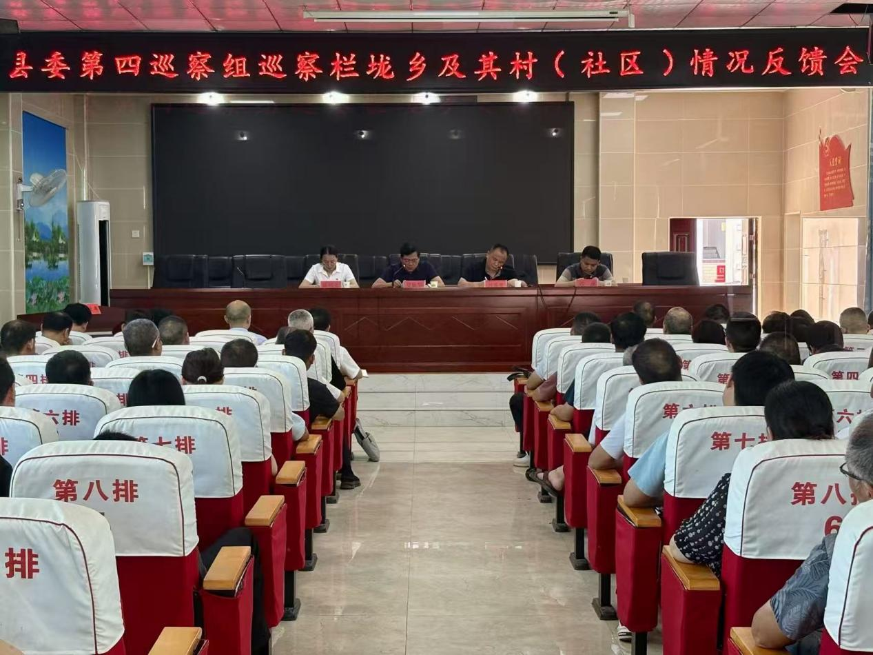 縣委第四巡察組向欄垅鄉(xiāng)及其村（社區(qū)）黨組織反饋巡察情況