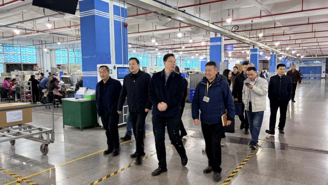 市工信局来我县调研工业企业复工复产及一季度工业经济运行情况
