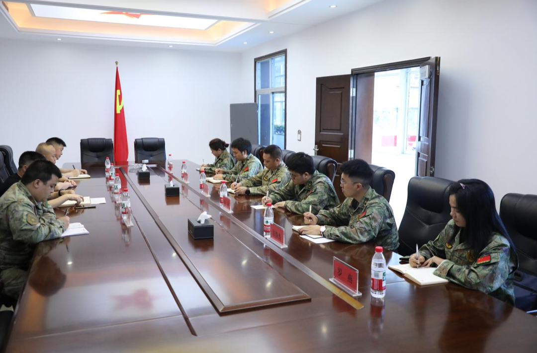 衡阳县人武部组织新任职武装部长集体谈话